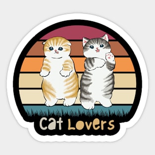 Cat lovers Sticker